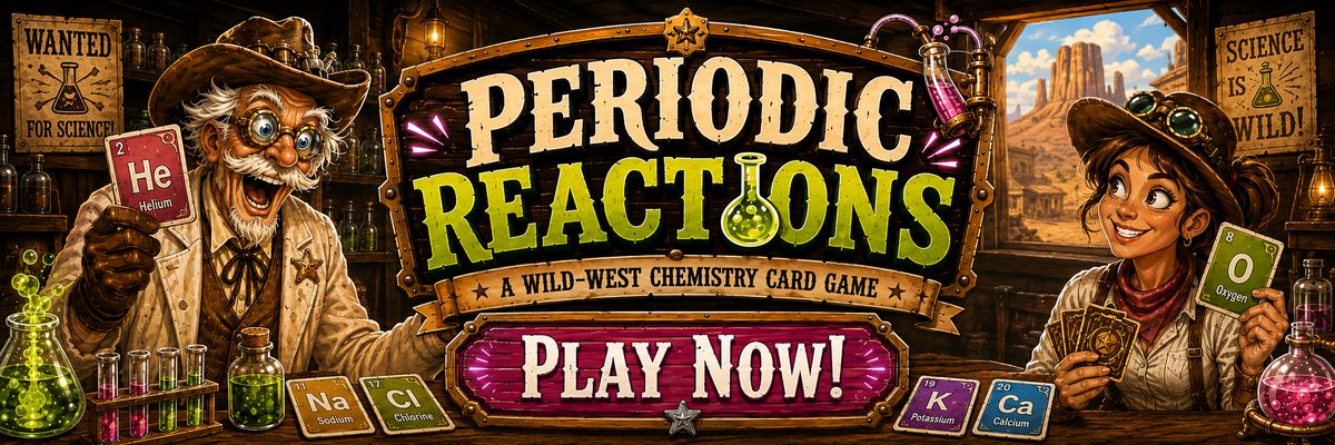 Periodic Reactions banner cover.