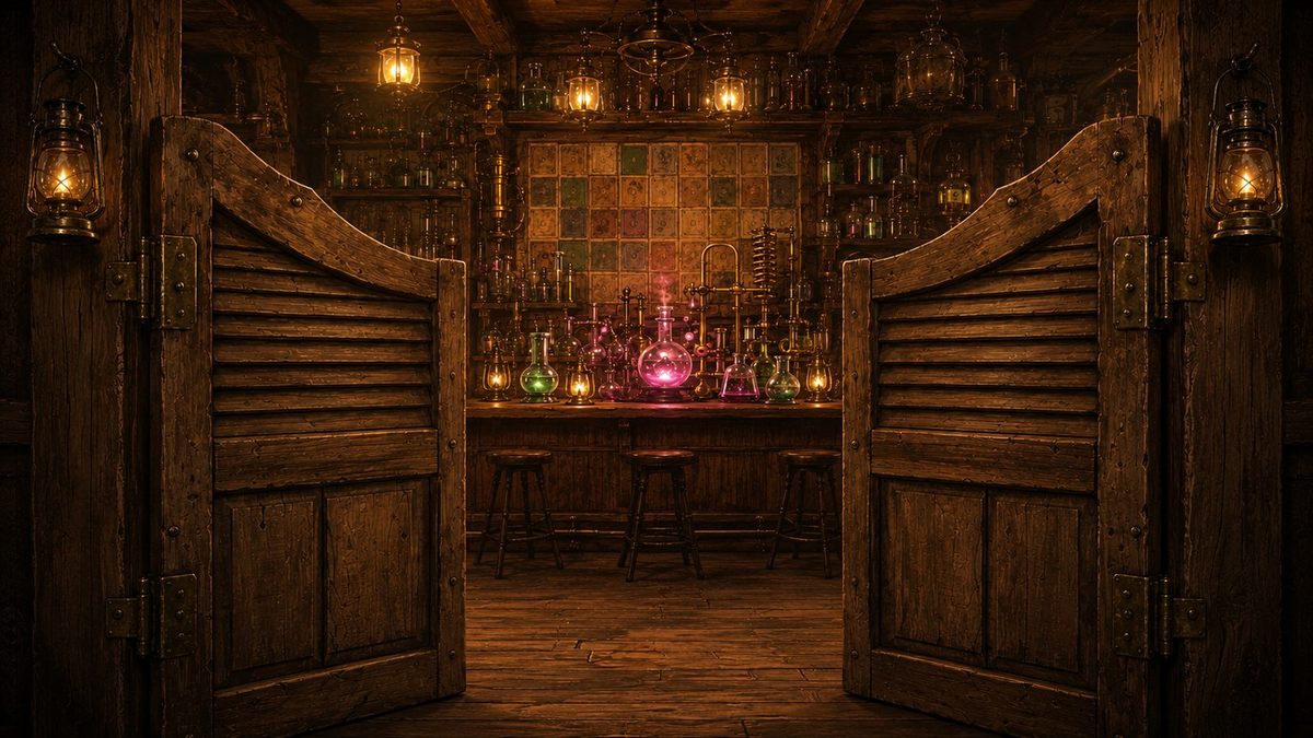Saloon background art.
