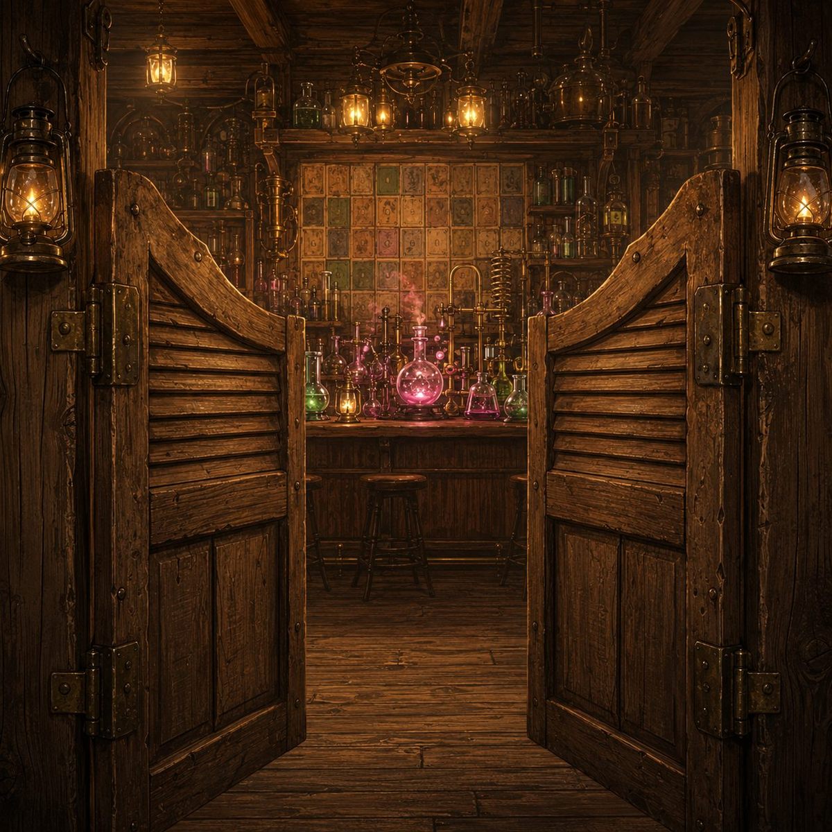 Saloon doors from inside Periodic Reactions.